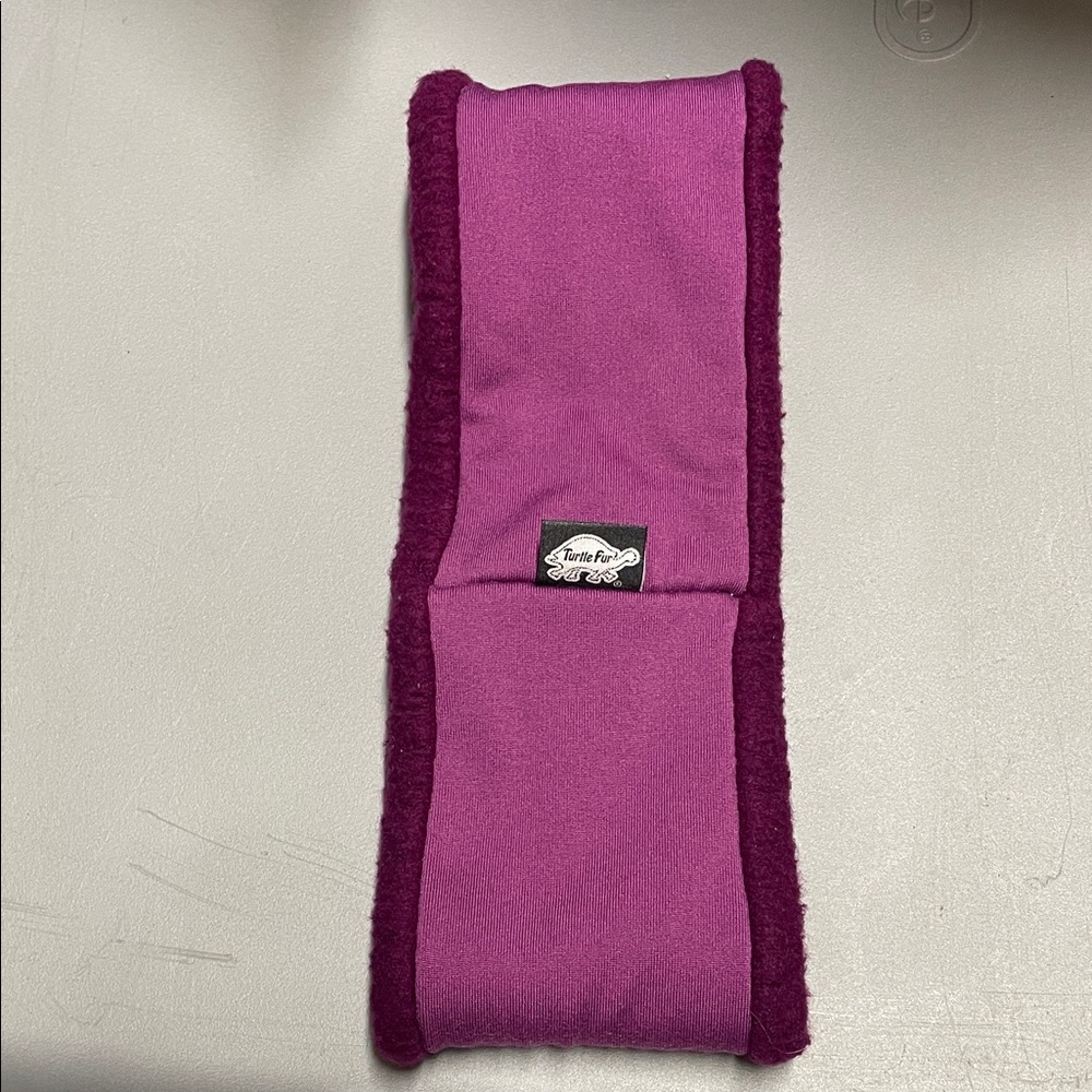 Turtle Fur Headband. Adult OS. Purple. GUC